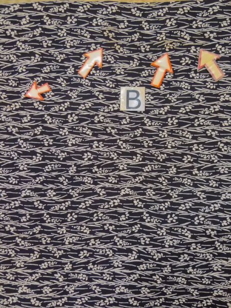 画像14: L0330M  羽織 女性用着物  シルク(正絹)   黒, 花 【中古】 【USED】 【リサイクル】 ★★★☆☆ (14)