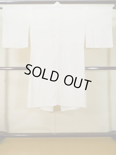 画像2: L0331R  襦袢 女性用着物  シルク(正絹)   オフ ホワイト,  【中古】 【USED】 【リサイクル】 ★☆☆☆☆ (2)