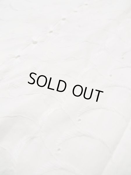 画像7: L0406A  襦袢 女性用着物  綿   オフ　ホワイト, 抽象的模様 【中古】 【USED】 【リサイクル】 ★★★☆☆ (7)