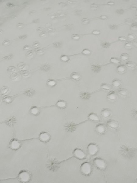 画像9: L0406C  襦袢 女性用着物  麻   オフ　ホワイト, 抽象的模様 【中古】 【USED】 【リサイクル】 ★★☆☆☆ (9)