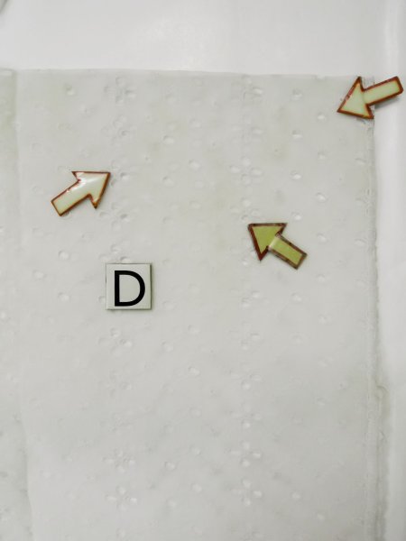 画像16: L0406C  襦袢 女性用着物  麻   オフ　ホワイト, 抽象的模様 【中古】 【USED】 【リサイクル】 ★★☆☆☆ (16)