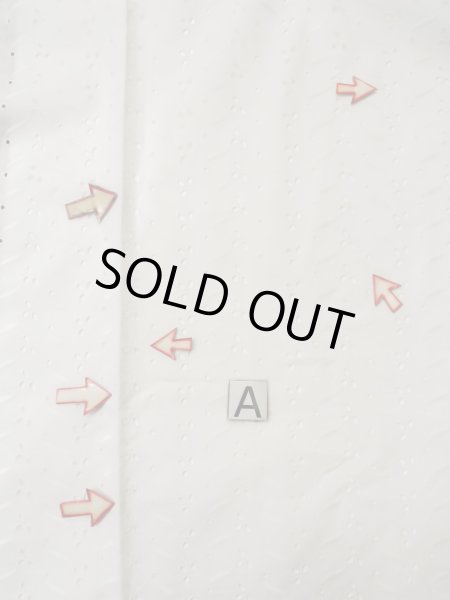 画像12: L0406D  襦袢 女性用着物  綿   オフ ホワイト, 抽象的模様 【中古】 【USED】 【リサイクル】 ★★☆☆☆ (12)