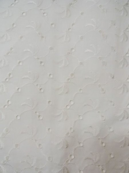 画像5: L0406E  襦袢 女性用着物  麻   オフ ホワイト, 抽象的模様 【中古】 【USED】 【リサイクル】 ★★☆☆☆ (5)