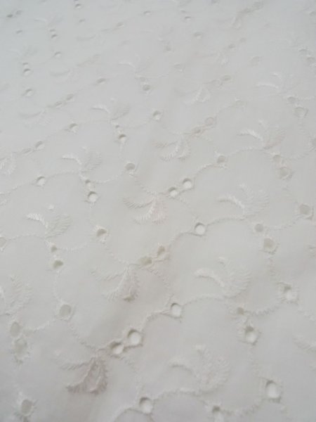 画像7: L0406E  襦袢 女性用着物  麻   オフ ホワイト, 抽象的模様 【中古】 【USED】 【リサイクル】 ★★☆☆☆ (7)