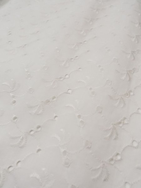 画像8: L0406E  襦袢 女性用着物  麻   オフ ホワイト, 抽象的模様 【中古】 【USED】 【リサイクル】 ★★☆☆☆ (8)