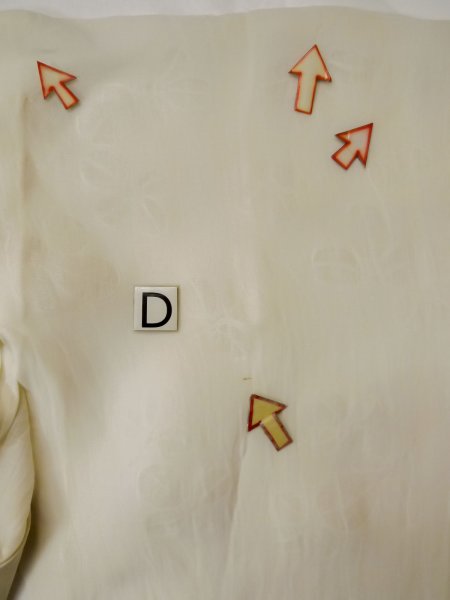 画像17: L0406G  襦袢 女性用着物 使用感あり。 麻   オフ ホワイト,  【中古】 【USED】 【リサイクル】 ★☆☆☆☆ (17)