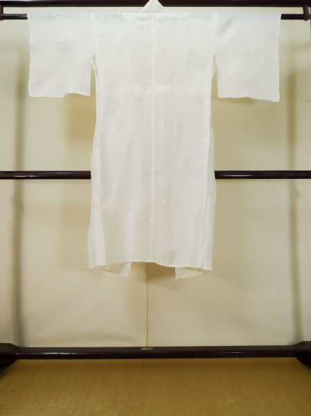 画像2: L0406I  襦袢 女性用着物  麻   オフ ホワイト,  【中古】 【USED】 【リサイクル】 ★☆☆☆☆ (2)