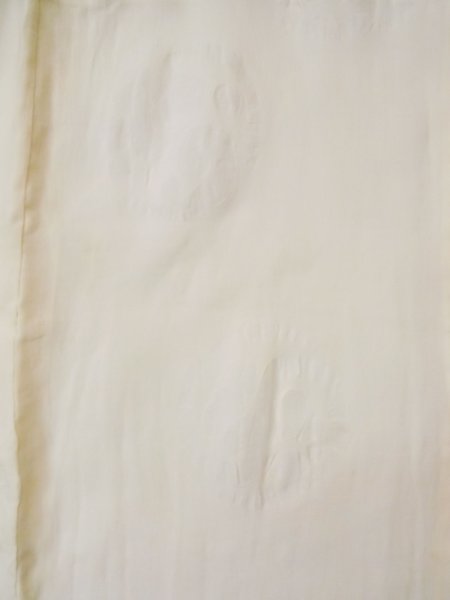 画像3: L0406I  襦袢 女性用着物  麻   オフ ホワイト,  【中古】 【USED】 【リサイクル】 ★☆☆☆☆ (3)