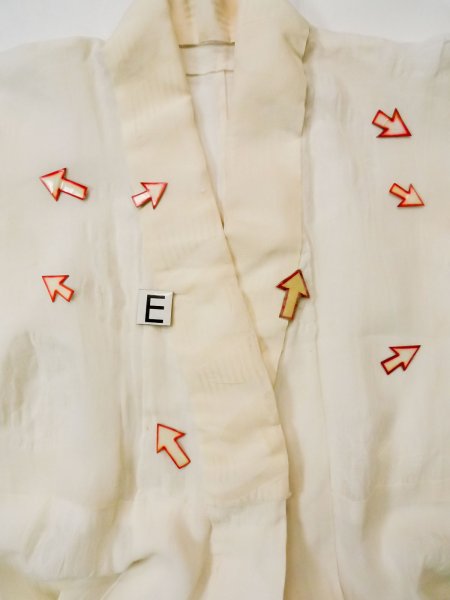 画像18: L0406I  襦袢 女性用着物  麻   オフ ホワイト,  【中古】 【USED】 【リサイクル】 ★☆☆☆☆ (18)