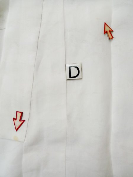 画像17: L0406J  襦袢 女性用着物  化繊   オフ ホワイト,  【中古】 【USED】 【リサイクル】 ★★☆☆☆ (17)