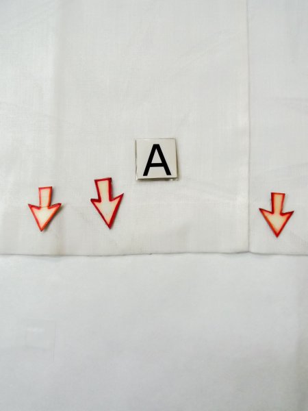 画像13: L0406K  襦袢 女性用着物  化繊   オフ ホワイト,  【中古】 【USED】 【リサイクル】 ★☆☆☆☆ (13)