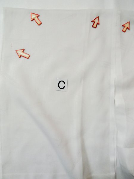 画像15: L0406K  襦袢 女性用着物  化繊   オフ ホワイト,  【中古】 【USED】 【リサイクル】 ★☆☆☆☆ (15)