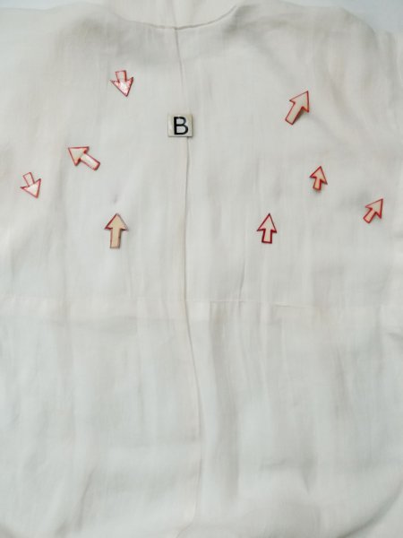 画像15: L0406L  襦袢 女性用着物 使用感あり。 麻   オフ ホワイト,  【中古】 【USED】 【リサイクル】 ★★☆☆☆ (15)