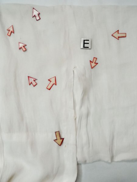 画像18: L0406L  襦袢 女性用着物 使用感あり。 麻   オフ ホワイト,  【中古】 【USED】 【リサイクル】 ★★☆☆☆ (18)