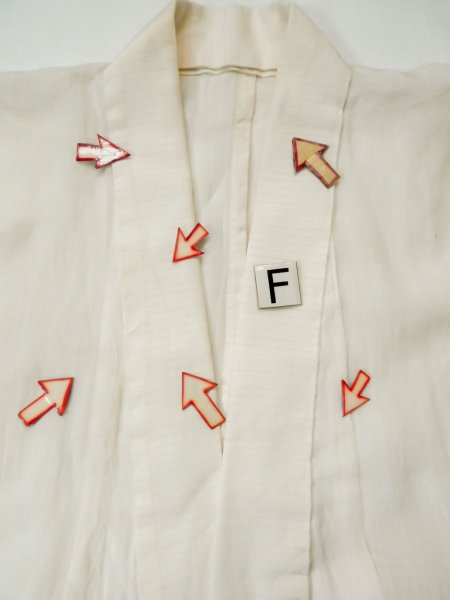 画像19: L0406L  襦袢 女性用着物 使用感あり。 麻   オフ ホワイト,  【中古】 【USED】 【リサイクル】 ★★☆☆☆ (19)