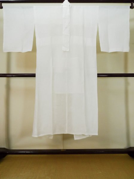 画像2: L0406P  襦袢 女性用着物 使用感あり。 麻   藍,  【中古】 【USED】 【リサイクル】 ★★☆☆☆ (2)