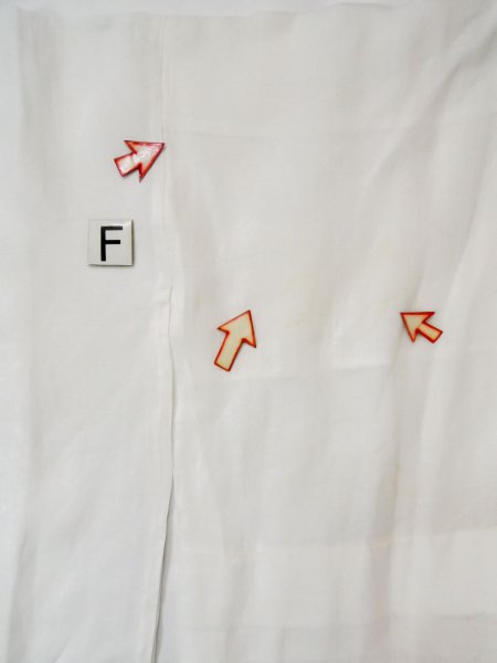 画像19: L0406P  襦袢 女性用着物 使用感あり。 麻   藍,  【中古】 【USED】 【リサイクル】 ★★☆☆☆ (19)