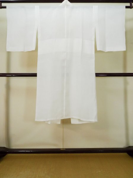 画像2: L0406Q  襦袢 女性用着物  麻   藍,  【中古】 【USED】 【リサイクル】 ★★☆☆☆ (2)