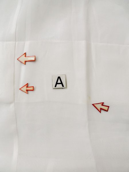 画像14: L0406Q  襦袢 女性用着物  麻   藍,  【中古】 【USED】 【リサイクル】 ★★☆☆☆ (14)