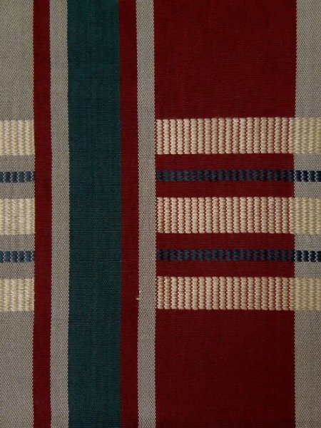 画像6: L0407A 半幅帯 女性用着物 シルク(正絹) 淡い 甘い えんじ チェック柄 【中古】 【USED】 【リサイクル】 ★☆☆☆☆ (6)