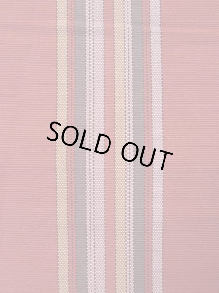 画像7: L0407B 半幅帯 女性用着物 シルク(正絹) 甘い ダークな 山吹 線 【中古】 【USED】 【リサイクル】 ★★☆☆☆ (7)