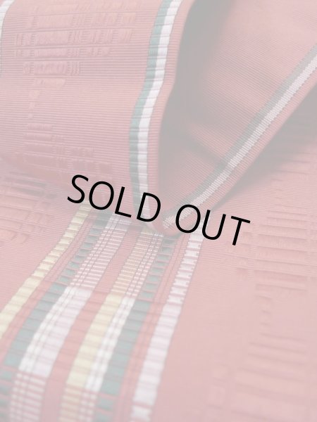 画像11: L0407B 半幅帯 女性用着物 シルク(正絹) 甘い ダークな 山吹 線 【中古】 【USED】 【リサイクル】 ★★☆☆☆ (11)