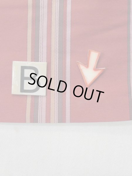 画像13: L0407B 半幅帯 女性用着物 シルク(正絹) 甘い ダークな 山吹 線 【中古】 【USED】 【リサイクル】 ★★☆☆☆ (13)