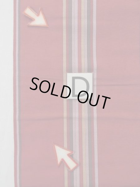 画像15: L0407B 半幅帯 女性用着物 シルク(正絹) 甘い ダークな 山吹 線 【中古】 【USED】 【リサイクル】 ★★☆☆☆ (15)