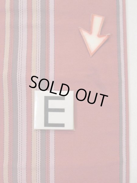 画像16: L0407B 半幅帯 女性用着物 シルク(正絹) 甘い ダークな 山吹 線 【中古】 【USED】 【リサイクル】 ★★☆☆☆ (16)