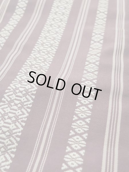 画像9: L0407J 半幅帯 女性用着物 シルク(正絹) 淡い  ローズ 線 【中古】 【USED】 【リサイクル】 ★★★☆☆ (9)