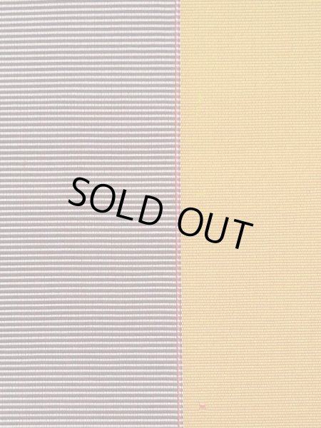 画像3: L0407N 半幅帯 女性用着物 シルク(正絹)   ティール(青緑) 縞 【中古】 【USED】 【リサイクル】 ★★★☆☆ (3)