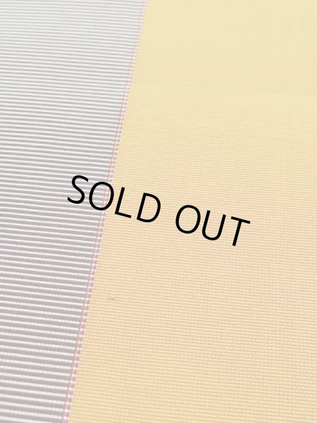 画像8: L0407N 半幅帯 女性用着物 シルク(正絹)   ティール(青緑) 縞 【中古】 【USED】 【リサイクル】 ★★★☆☆ (8)