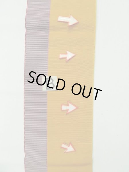 画像11: L0407N 半幅帯 女性用着物 シルク(正絹)   ティール(青緑) 縞 【中古】 【USED】 【リサイクル】 ★★★☆☆ (11)