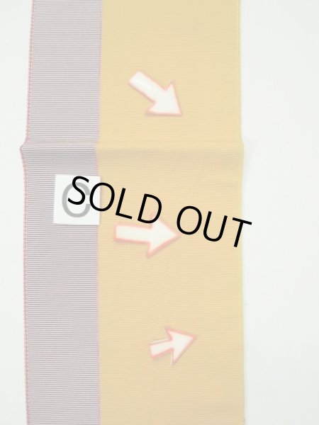 画像12: L0407N 半幅帯 女性用着物 シルク(正絹)   ティール(青緑) 縞 【中古】 【USED】 【リサイクル】 ★★★☆☆ (12)