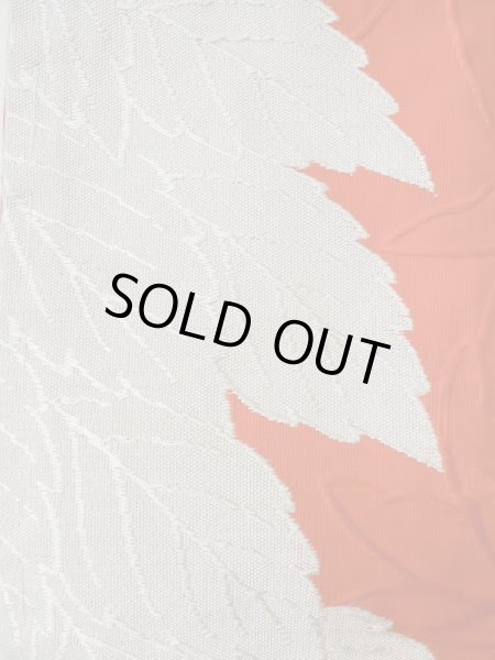 画像2: L0407P 半幅帯 女性用着物 シルク(正絹)   藤 葉 【中古】 【USED】 【リサイクル】 ★★☆☆☆ (2)