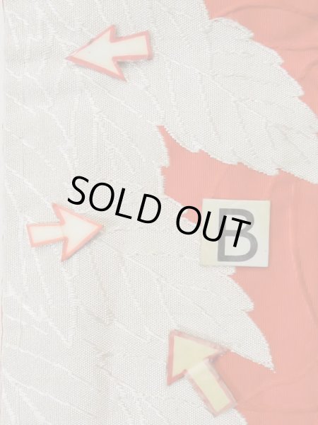 画像10: L0407P 半幅帯 女性用着物 シルク(正絹)   藤 葉 【中古】 【USED】 【リサイクル】 ★★☆☆☆ (10)