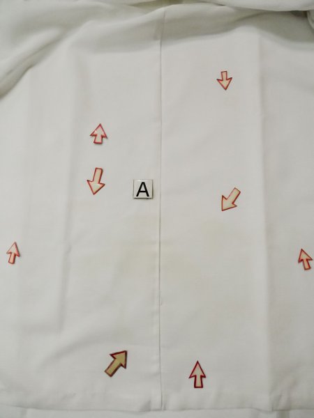 画像11: L0413G  襦袢 女性用着物  化繊   オフ ホワイト,  【中古】 【USED】 【リサイクル】 ★☆☆☆☆ (11)