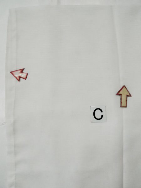 画像13: L0413G  襦袢 女性用着物  化繊   オフ ホワイト,  【中古】 【USED】 【リサイクル】 ★☆☆☆☆ (13)