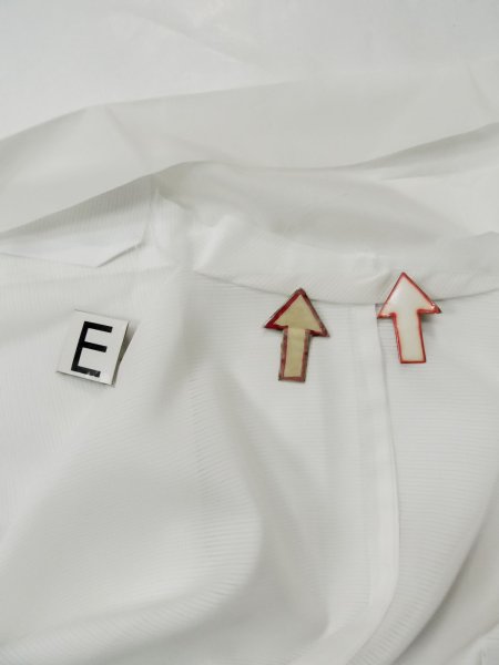 画像15: L0413G  襦袢 女性用着物  化繊   オフ ホワイト,  【中古】 【USED】 【リサイクル】 ★☆☆☆☆ (15)