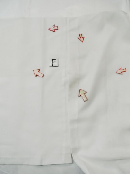 画像16: L0413G  襦袢 女性用着物  化繊   オフ ホワイト,  【中古】 【USED】 【リサイクル】 ★☆☆☆☆ (16)