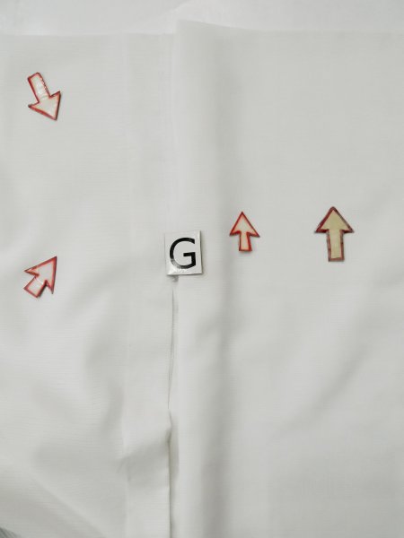 画像17: L0413G  襦袢 女性用着物  化繊   オフ ホワイト,  【中古】 【USED】 【リサイクル】 ★☆☆☆☆ (17)