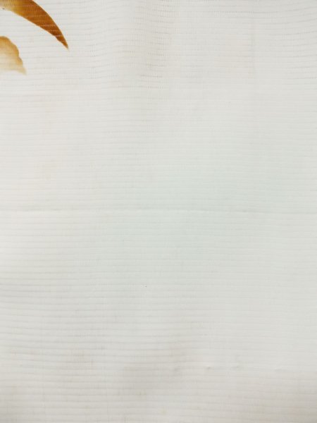画像10: L0413O  襦袢 女性用着物  シルク(正絹)   オフ ホワイト, 花 【中古】 【USED】 【リサイクル】 ★★☆☆☆ (10)