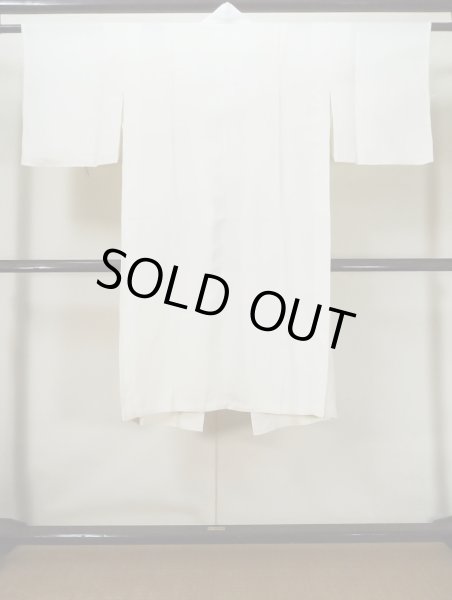 画像2: L0413S  襦袢 女性用着物  シルク(正絹)   オフ ホワイト,  【中古】 【USED】 【リサイクル】 ★★☆☆☆ (2)