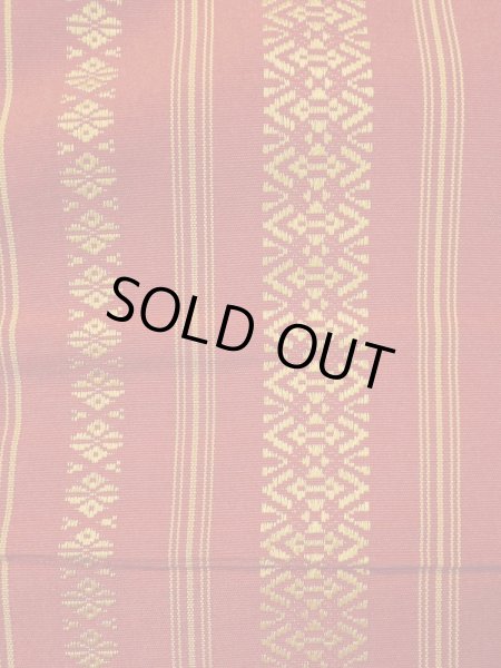 画像5: L0414B 半幅帯 女性用着物 シルク（正絹）   紫 線 【中古】 【USED】 【リサイクル】 ★★★☆☆ (5)