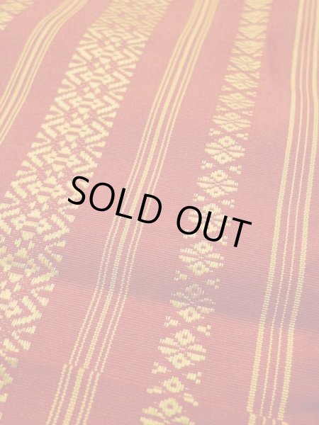 画像7: L0414B 半幅帯 女性用着物 シルク（正絹）   紫 線 【中古】 【USED】 【リサイクル】 ★★★☆☆ (7)