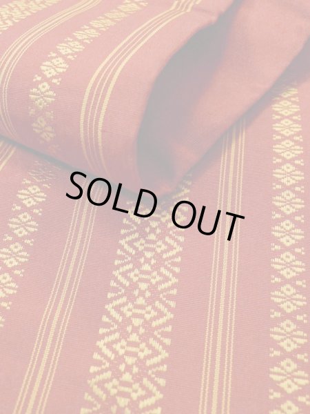 画像9: L0414B 半幅帯 女性用着物 シルク（正絹）   紫 線 【中古】 【USED】 【リサイクル】 ★★★☆☆ (9)