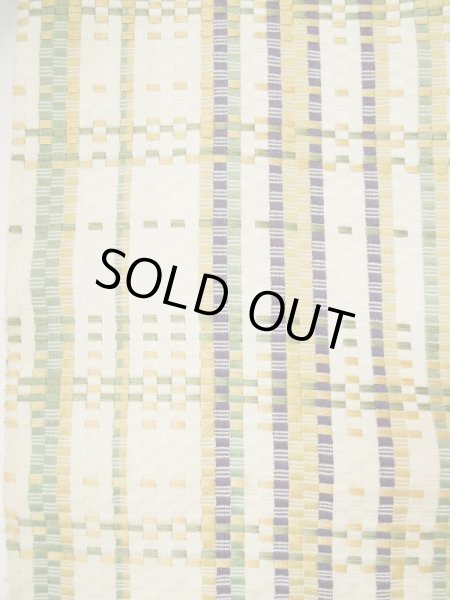 画像3: L0414D 半幅帯 女性用着物 シルク(正絹)   クリーム 縞 【中古】 【USED】 【リサイクル】 ★★☆☆☆ (3)