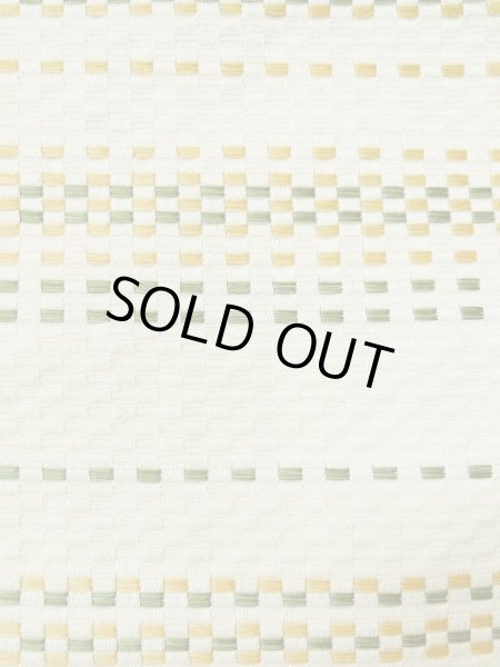 画像8: L0414D 半幅帯 女性用着物 シルク(正絹)   クリーム 縞 【中古】 【USED】 【リサイクル】 ★★☆☆☆ (8)