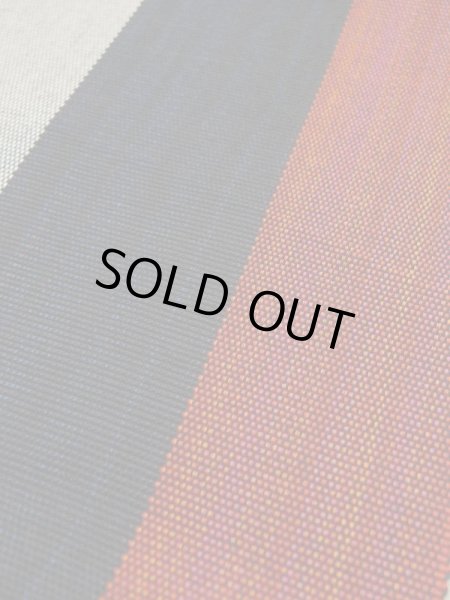 画像8: L0414F 半幅帯 女性用着物 シルク(正絹) 淡い  コーラル 縞 【中古】 【USED】 【リサイクル】 ★★★★☆ (8)