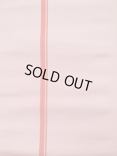 画像4: L0414Q 半幅帯 女性用着物 シルク(正絹) スモーキーな  カーキ 縞 【中古】 【USED】 【リサイクル】 ★★★☆☆ (4)